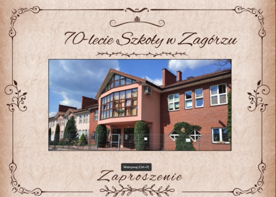 70 - lecie szkoły w Zagórzu